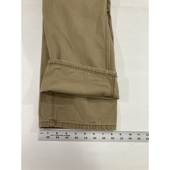 Flawed Levi’s Pants Men’s 38x36 Khaki Cargo Distressed Twill Straight Leg - Picture 16 of 16